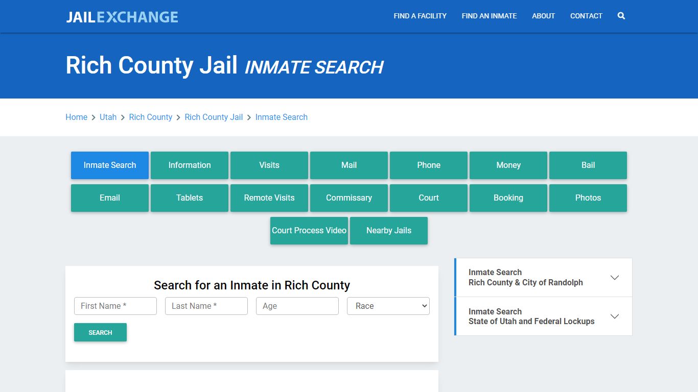 Rich County Jail, UT Inmate Search: Roster & Mugshots